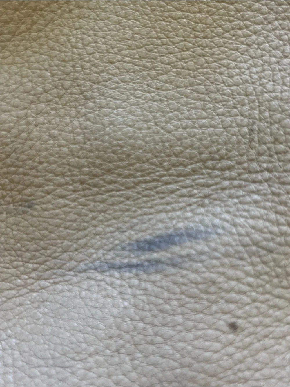 Anne Klein Cream Pebbled Leather Bag